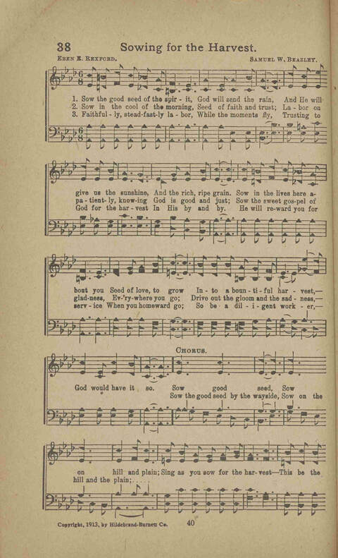 Tidings of Peace: for the use of sabbath schools, churches, revivals and gospel meetings generally page 38