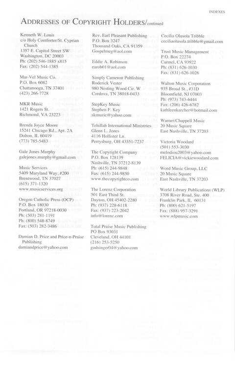 Total Praise: songs and other worship resources for every generation page 1074