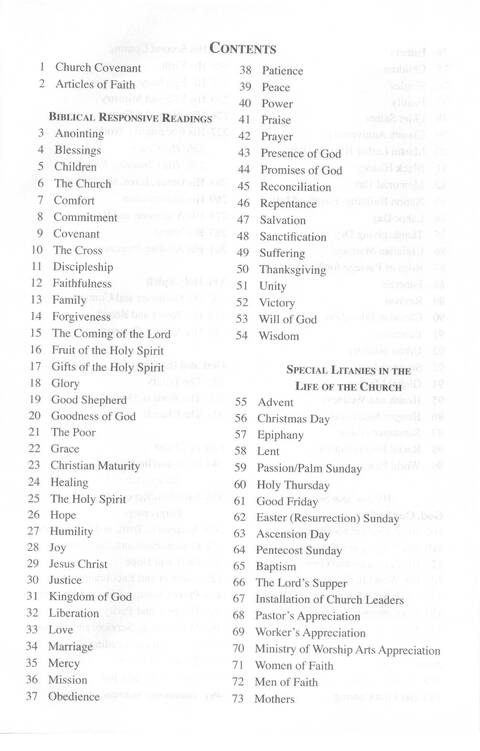 Total Praise: songs and other worship resources for every generation page ix
