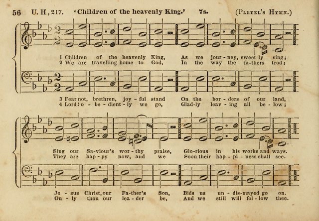 The Union Singing Book: arranged for and adapted to the Sunday school union hymn book page 54