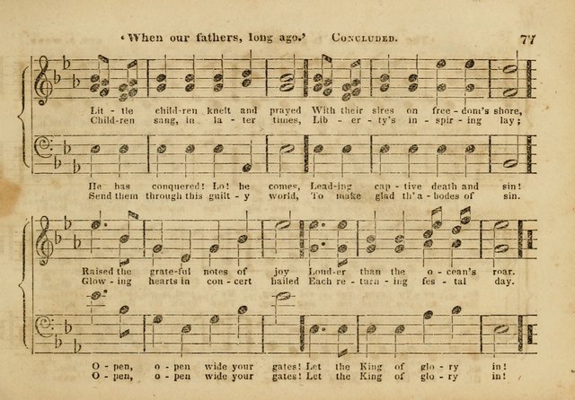 The Union Singing Book: arranged for and adapted to the Sunday school union hymn book page 75