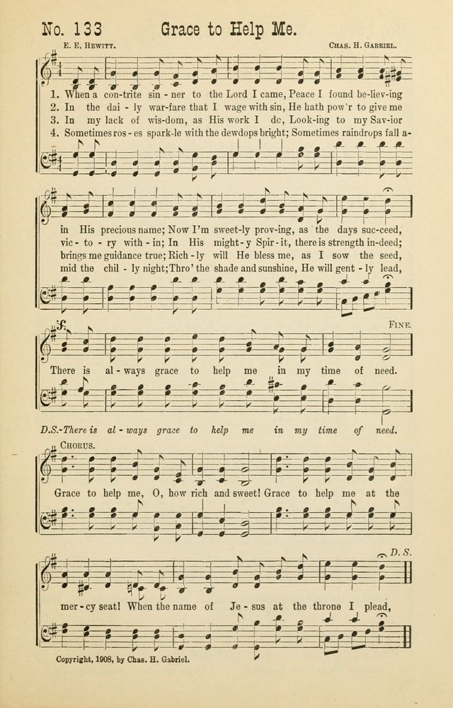 The Victory: a collection of popular Sunday school songs new and old page 133
