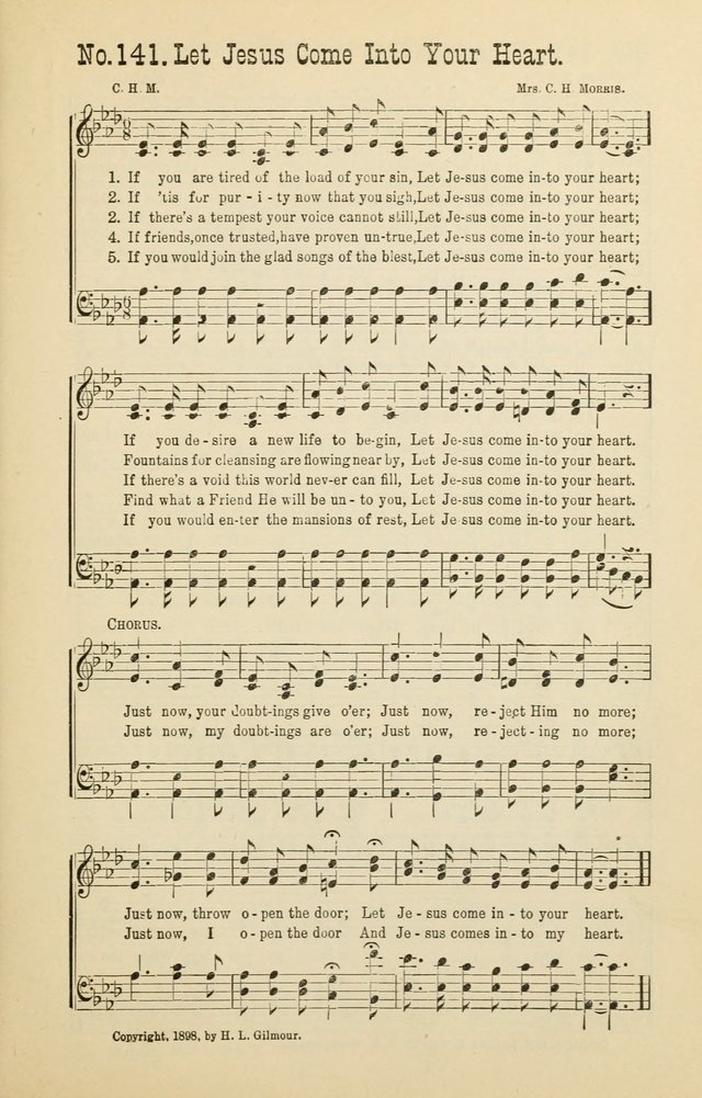 The Victory: a collection of popular Sunday school songs new and old page 141