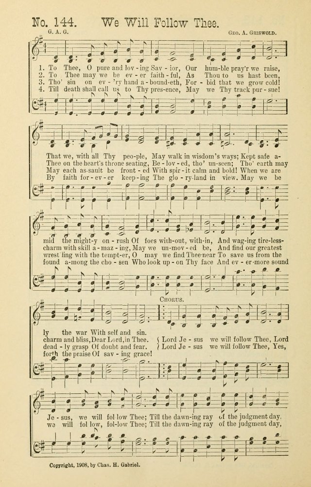 The Victory: a collection of popular Sunday school songs new and old page 144
