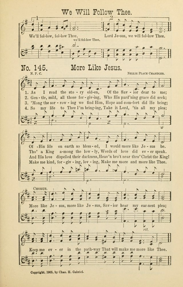 The Victory: a collection of popular Sunday school songs new and old page 145