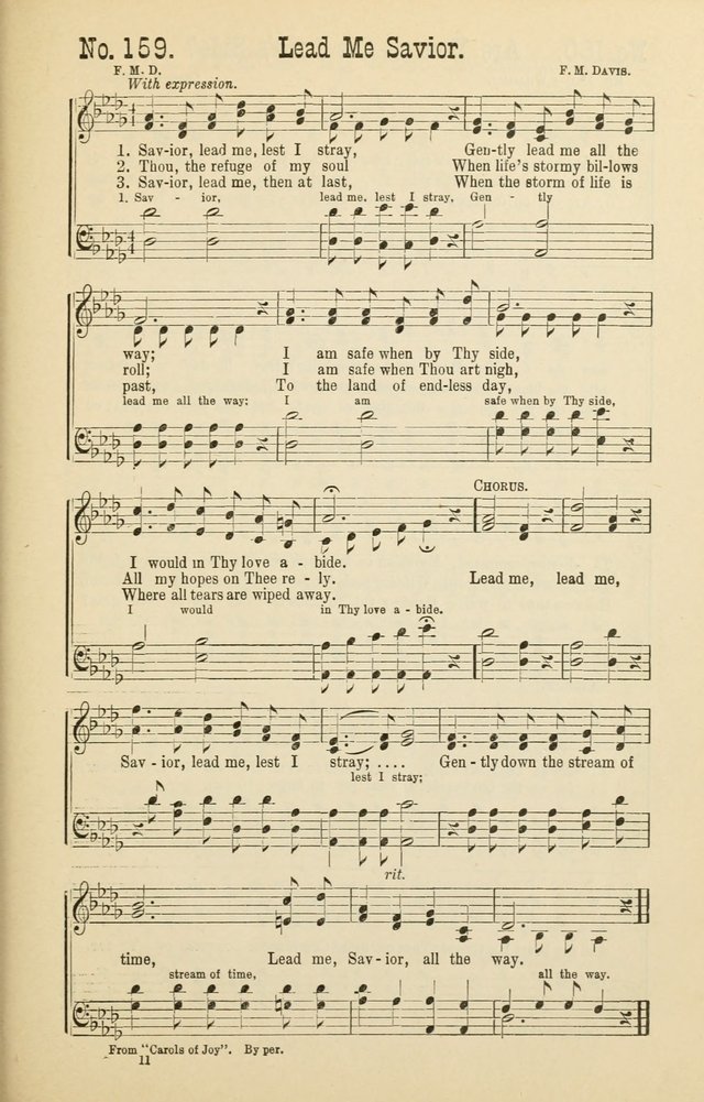 The Victory: a collection of popular Sunday school songs new and old page 159