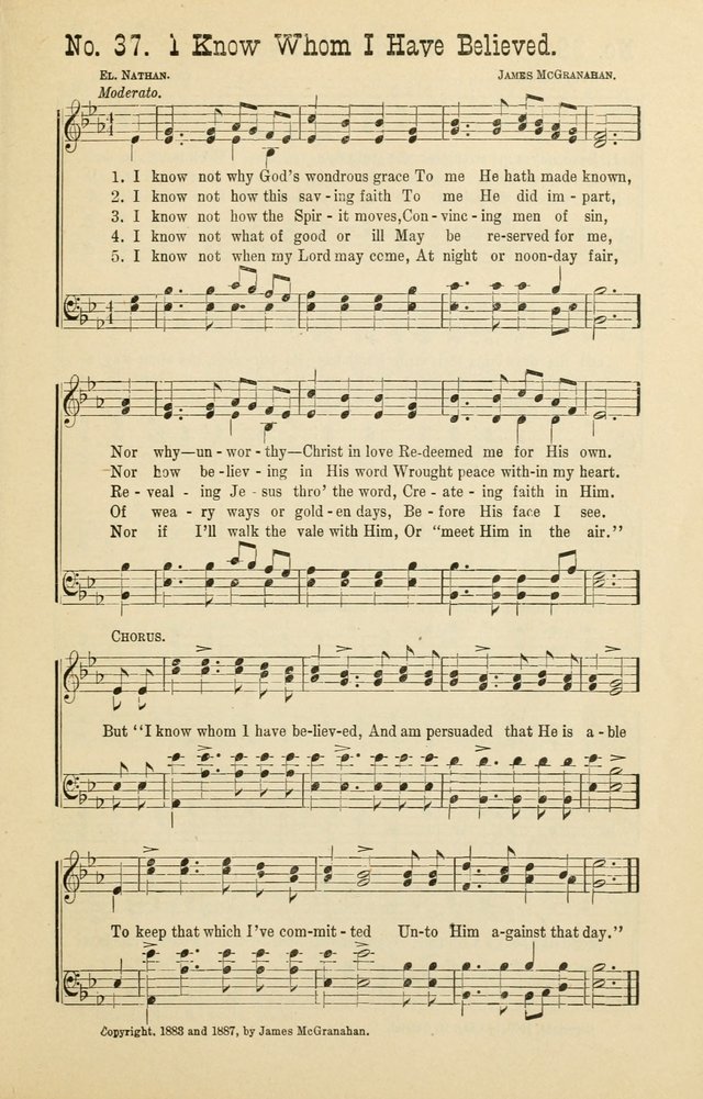 The Victory: a collection of popular Sunday school songs new and old page 37