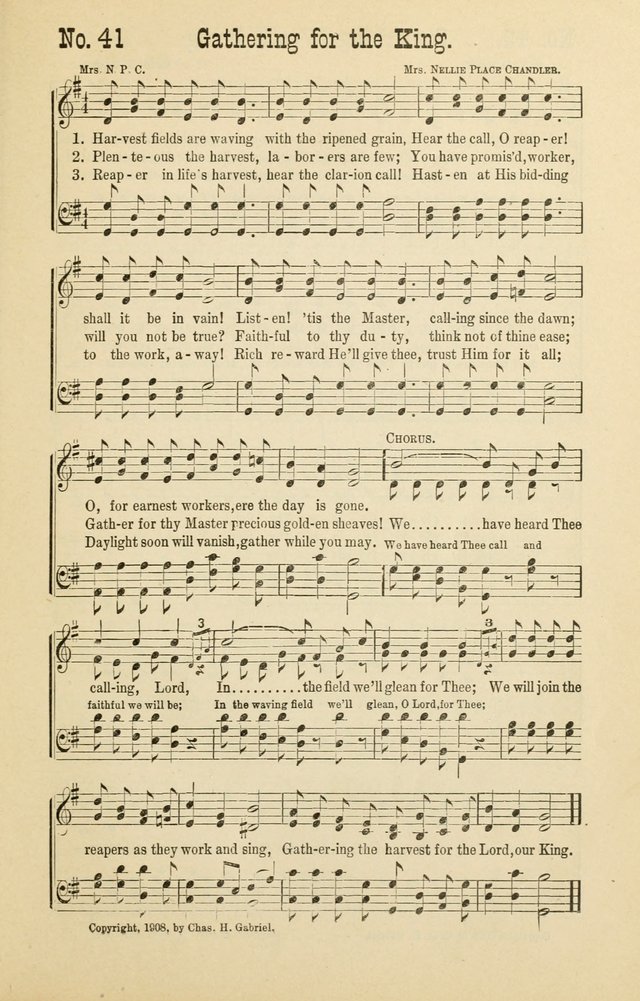 The Victory: a collection of popular Sunday school songs new and old page 41