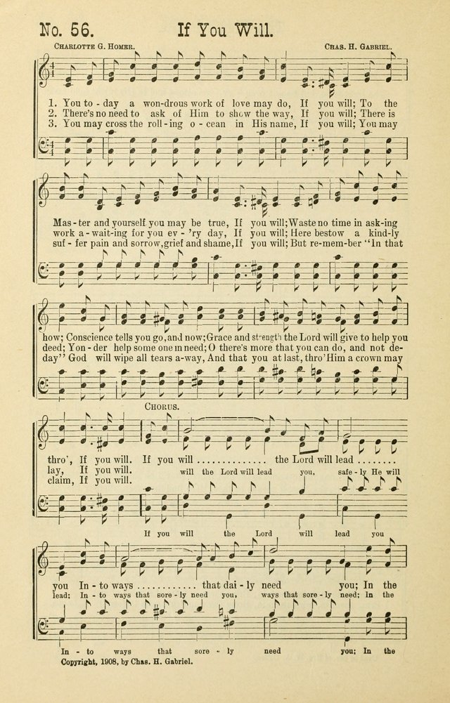 The Victory: a collection of popular Sunday school songs new and old page 56