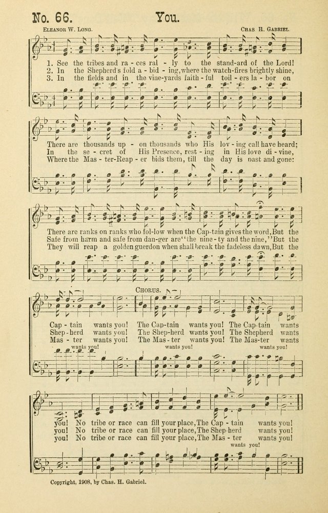 The Victory: a collection of popular Sunday school songs new and old page 66