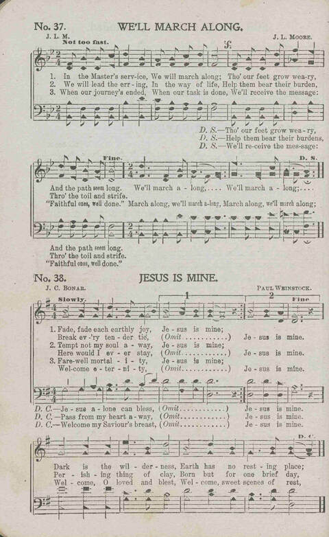 Victory Bells: a Collection of Songs, new and old, Suitable for all kinds of Church Service page 38