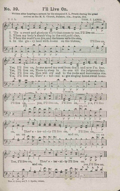 Victory Bells: a Collection of Songs, new and old, Suitable for all kinds of Church Service page 39