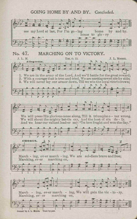 Victory Bells: a Collection of Songs, new and old, Suitable for all kinds of Church Service page 47