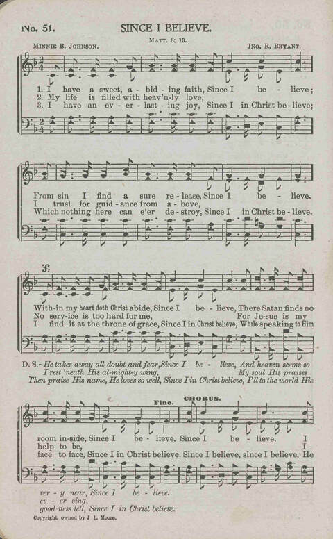 Victory Bells: a Collection of Songs, new and old, Suitable for all kinds of Church Service page 52