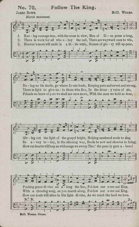 Victory Bells: a Collection of Songs, new and old, Suitable for all kinds of Church Service page 72