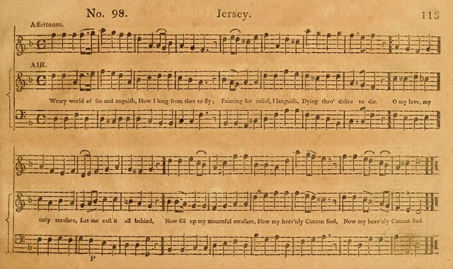 The Vocal Companion: containing a concise introduction to the practice of music, and a set of tunes of various metres, arranged progressively for the use of learners page 113