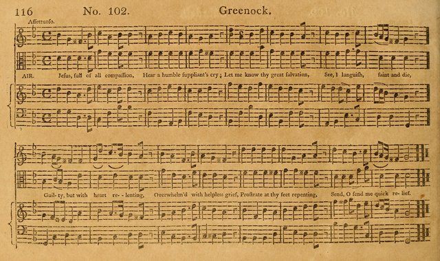The Vocal Companion: containing a concise introduction to the practice of music, and a set of tunes of various metres, arranged progressively for the use of learners page 116