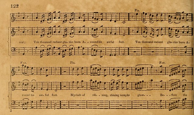 The Vocal Companion: containing a concise introduction to the practice of music, and a set of tunes of various metres, arranged progressively for the use of learners page 122