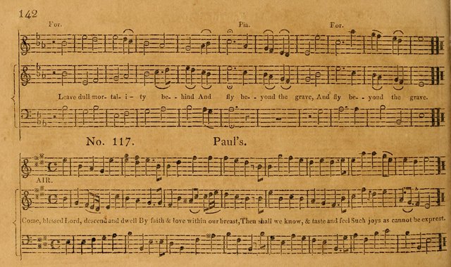 The Vocal Companion: containing a concise introduction to the practice of music, and a set of tunes of various metres, arranged progressively for the use of learners page 142