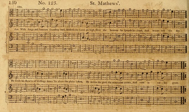 The Vocal Companion: containing a concise introduction to the practice of music, and a set of tunes of various metres, arranged progressively for the use of learners page 150