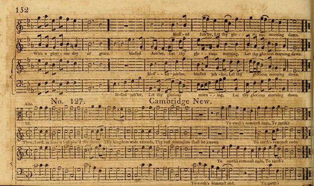 The Vocal Companion: containing a concise introduction to the practice of music, and a set of tunes of various metres, arranged progressively for the use of learners page 152