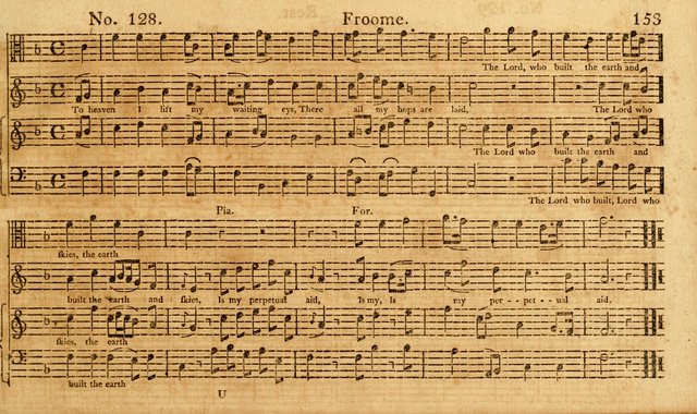 The Vocal Companion: containing a concise introduction to the practice of music, and a set of tunes of various metres, arranged progressively for the use of learners page 153