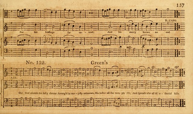 The Vocal Companion: containing a concise introduction to the practice of music, and a set of tunes of various metres, arranged progressively for the use of learners page 157