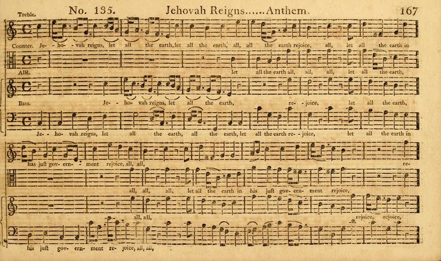 The Vocal Companion: containing a concise introduction to the practice of music, and a set of tunes of various metres, arranged progressively for the use of learners page 167