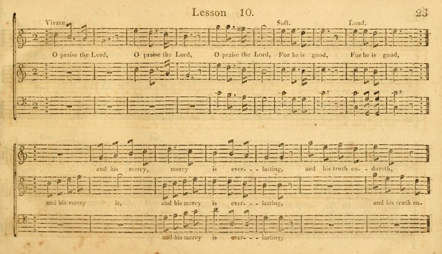 The Vocal Companion: containing a concise introduction to the practice of music, and a set of tunes of various metres, arranged progressively for the use of learners page 23