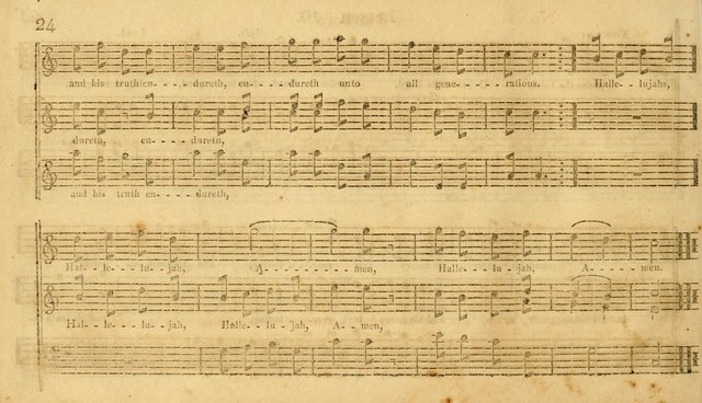 The Vocal Companion: containing a concise introduction to the practice of music, and a set of tunes of various metres, arranged progressively for the use of learners page 24