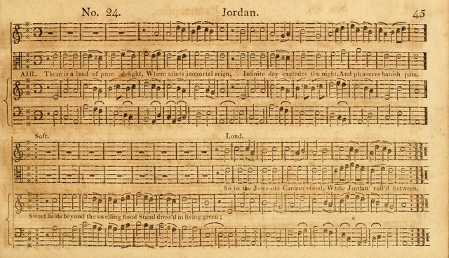 The Vocal Companion: containing a concise introduction to the practice of music, and a set of tunes of various metres, arranged progressively for the use of learners page 45