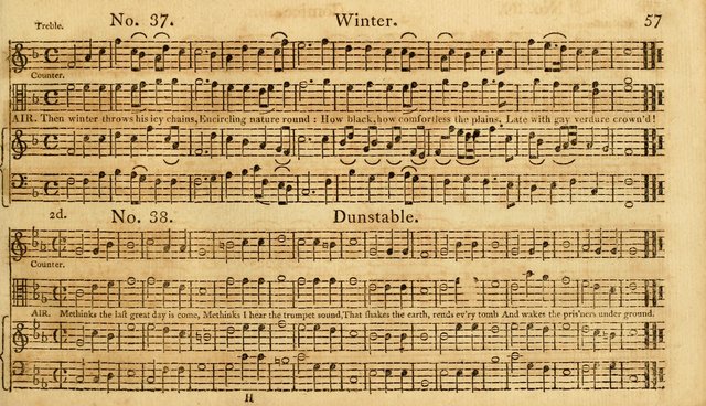 The Vocal Companion: containing a concise introduction to the practice of music, and a set of tunes of various metres, arranged progressively for the use of learners page 57