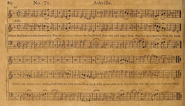 The Vocal Companion: containing a concise introduction to the practice of music, and a set of tunes of various metres, arranged progressively for the use of learners page 86