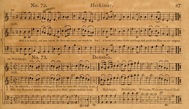 The Vocal Companion: containing a concise introduction to the practice of music, and a set of tunes of various metres, arranged progressively for the use of learners page 87