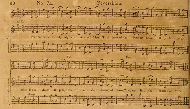 The Vocal Companion: containing a concise introduction to the practice of music, and a set of tunes of various metres, arranged progressively for the use of learners page 88