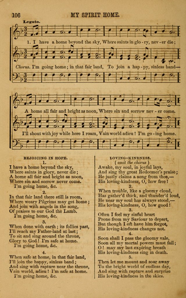 Vestry Chimes: a choice collection of sacred music, adapted to all occasions of social and family worship page 106