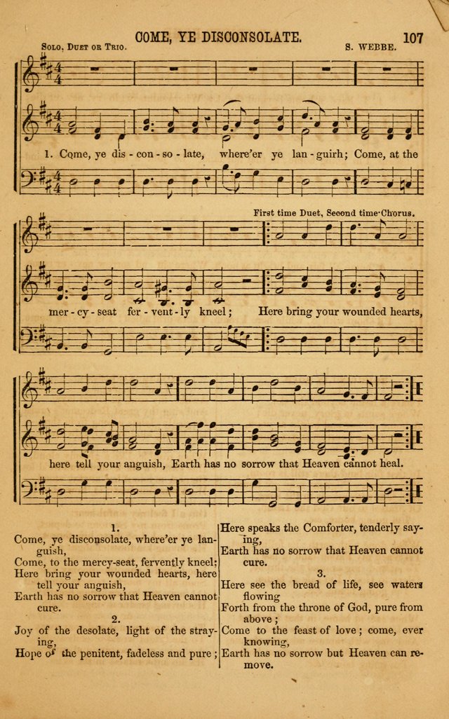Vestry Chimes: a choice collection of sacred music, adapted to all occasions of social and family worship page 107