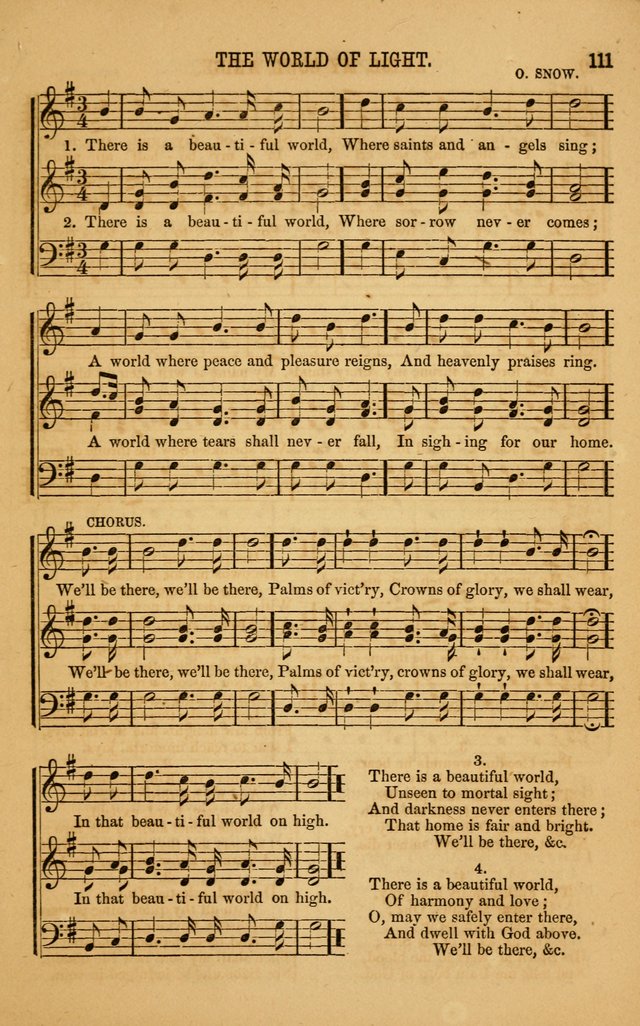 Vestry Chimes: a choice collection of sacred music, adapted to all occasions of social and family worship page 111