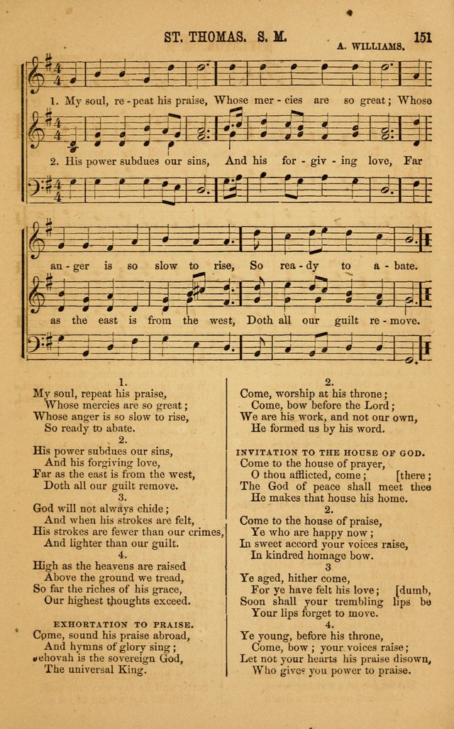 Vestry Chimes: a choice collection of sacred music, adapted to all occasions of social and family worship page 151
