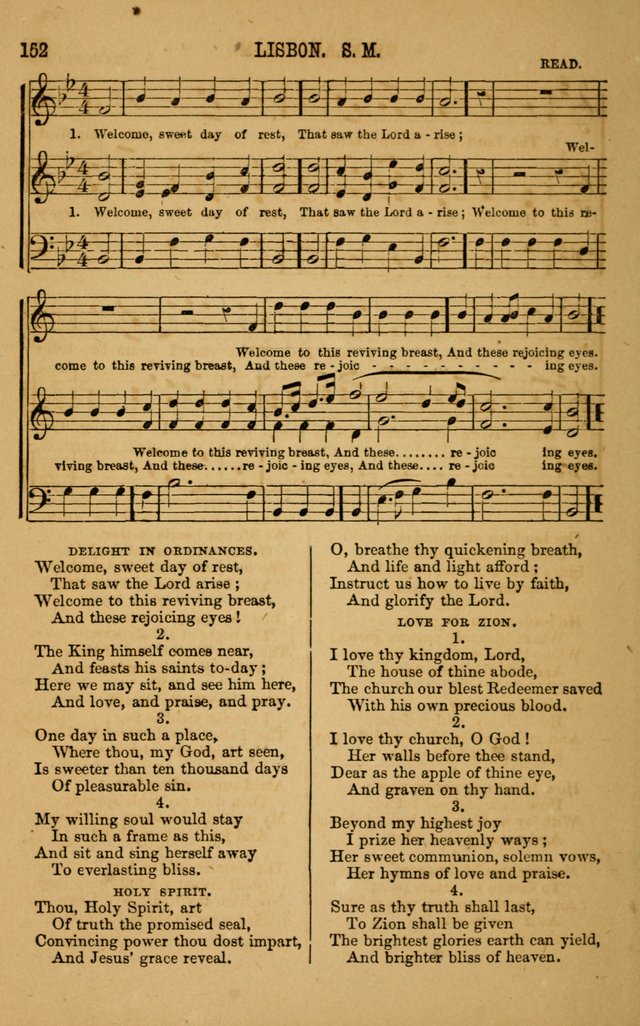 Vestry Chimes: a choice collection of sacred music, adapted to all occasions of social and family worship page 152