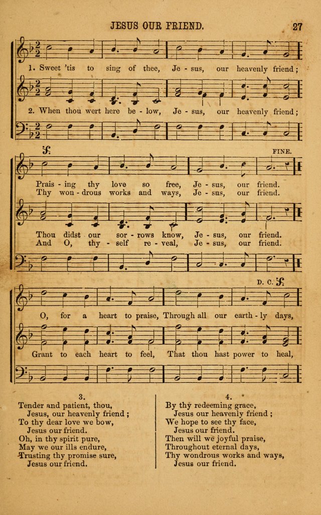 Vestry Chimes: a choice collection of sacred music, adapted to all occasions of social and family worship page 27