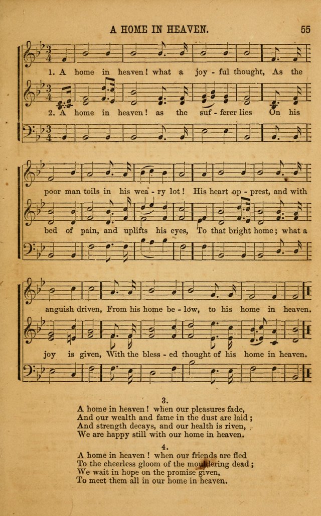 Vestry Chimes: a choice collection of sacred music, adapted to all occasions of social and family worship page 55