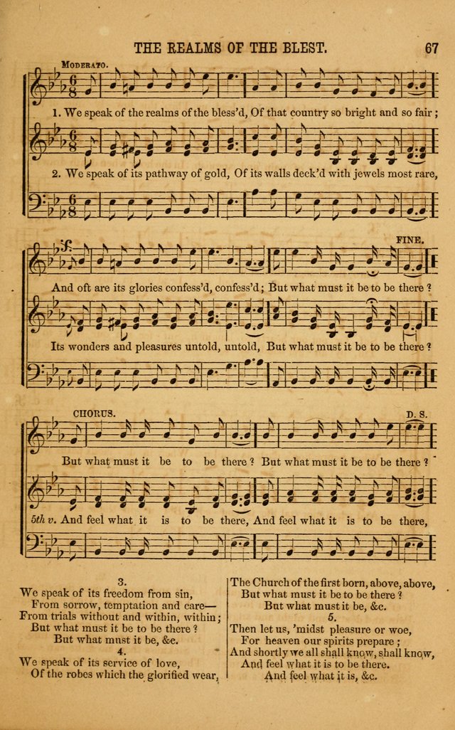 Vestry Chimes: a choice collection of sacred music, adapted to all occasions of social and family worship page 67