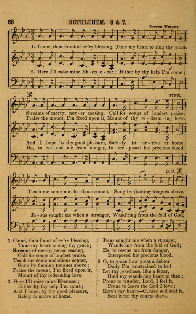 Vestry Chimes: a choice collection of sacred music, adapted to all occasions of social and family worship page 68