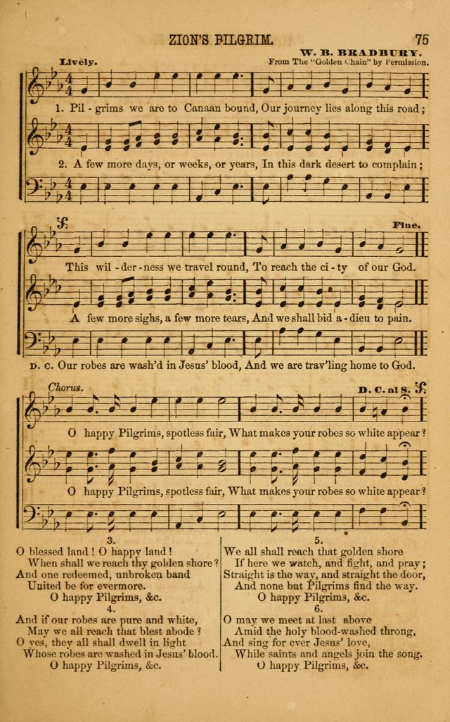 Vestry Chimes: a choice collection of sacred music, adapted to all occasions of social and family worship page 75