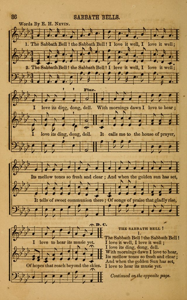 Vestry Chimes: a choice collection of sacred music, adapted to all occasions of social and family worship page 86