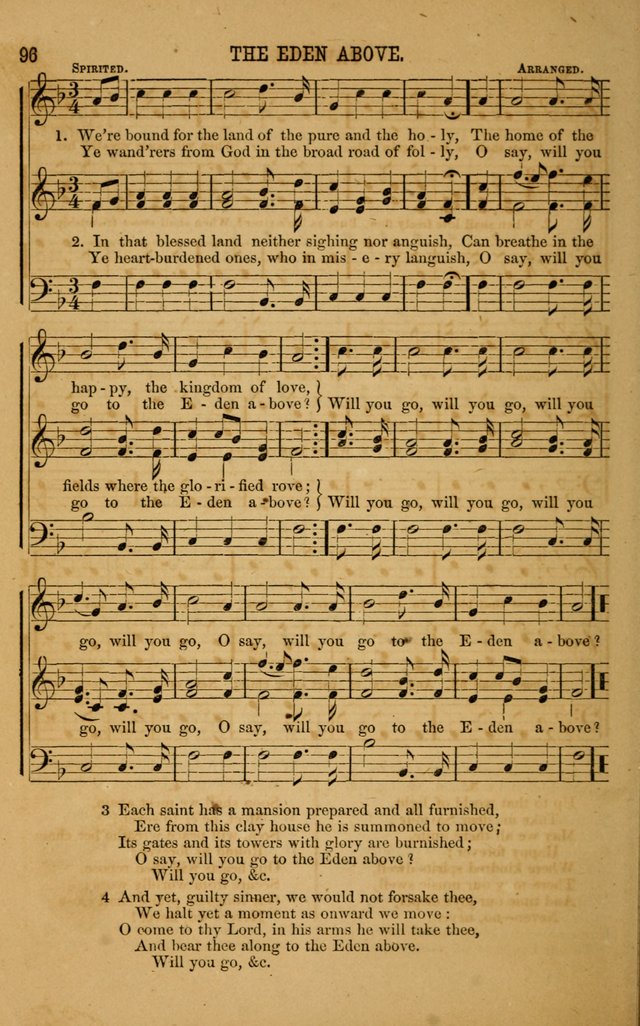 Vestry Chimes: a choice collection of sacred music, adapted to all occasions of social and family worship page 96