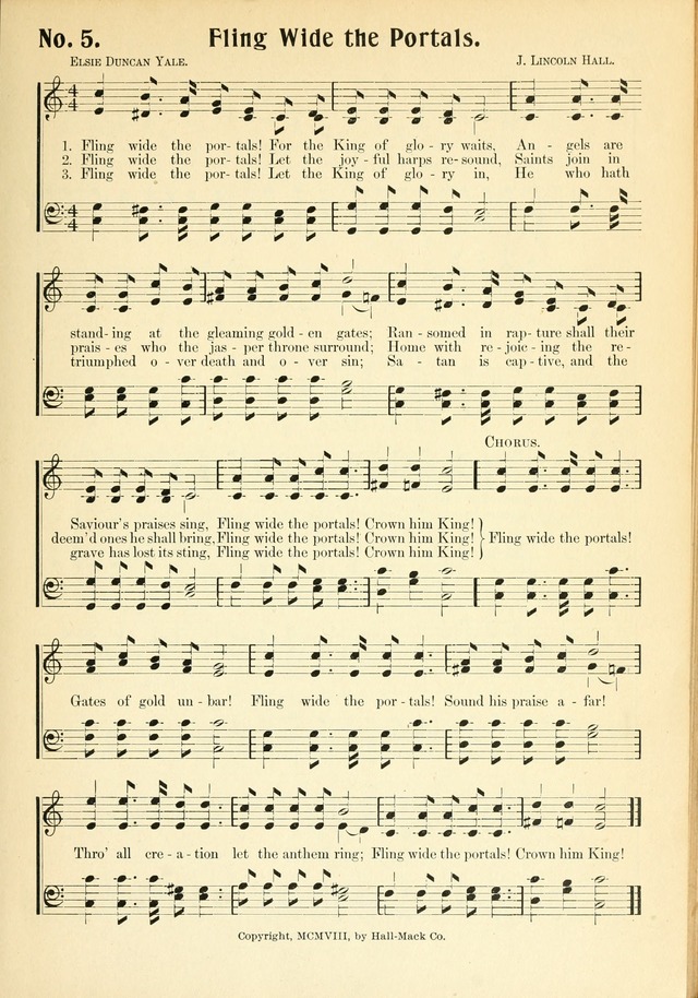 The Voice of Praise No. 2: a complete collection of Scriptural, gospel, Sunday-school and praise service songs page 10