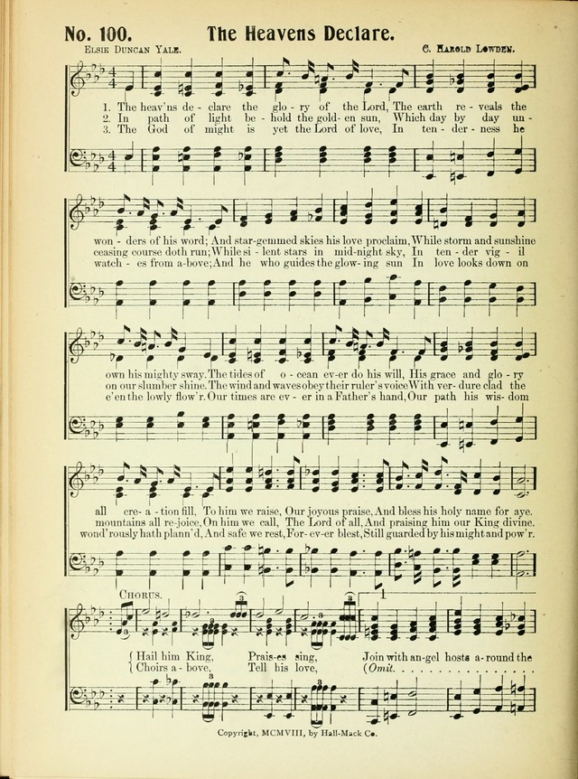 The Voice of Praise No. 2: a complete collection of Scriptural, gospel, Sunday-school and praise service songs page 105