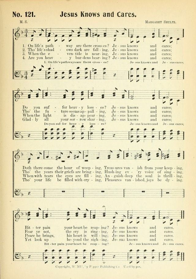 The Voice of Praise No. 2: a complete collection of Scriptural, gospel, Sunday-school and praise service songs page 126